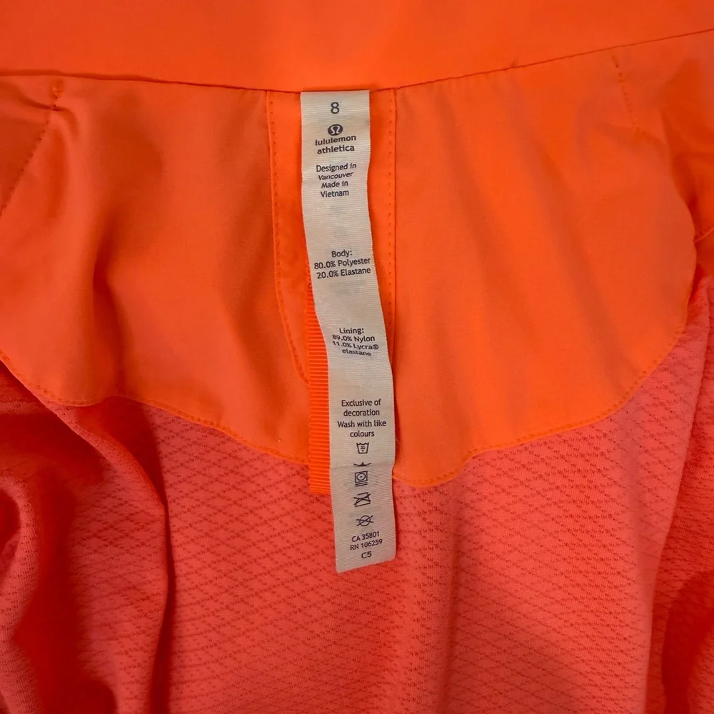 Lululemon Athletica Neon Coral Gather Me Slightly Jacket - Picture 6 of 8
